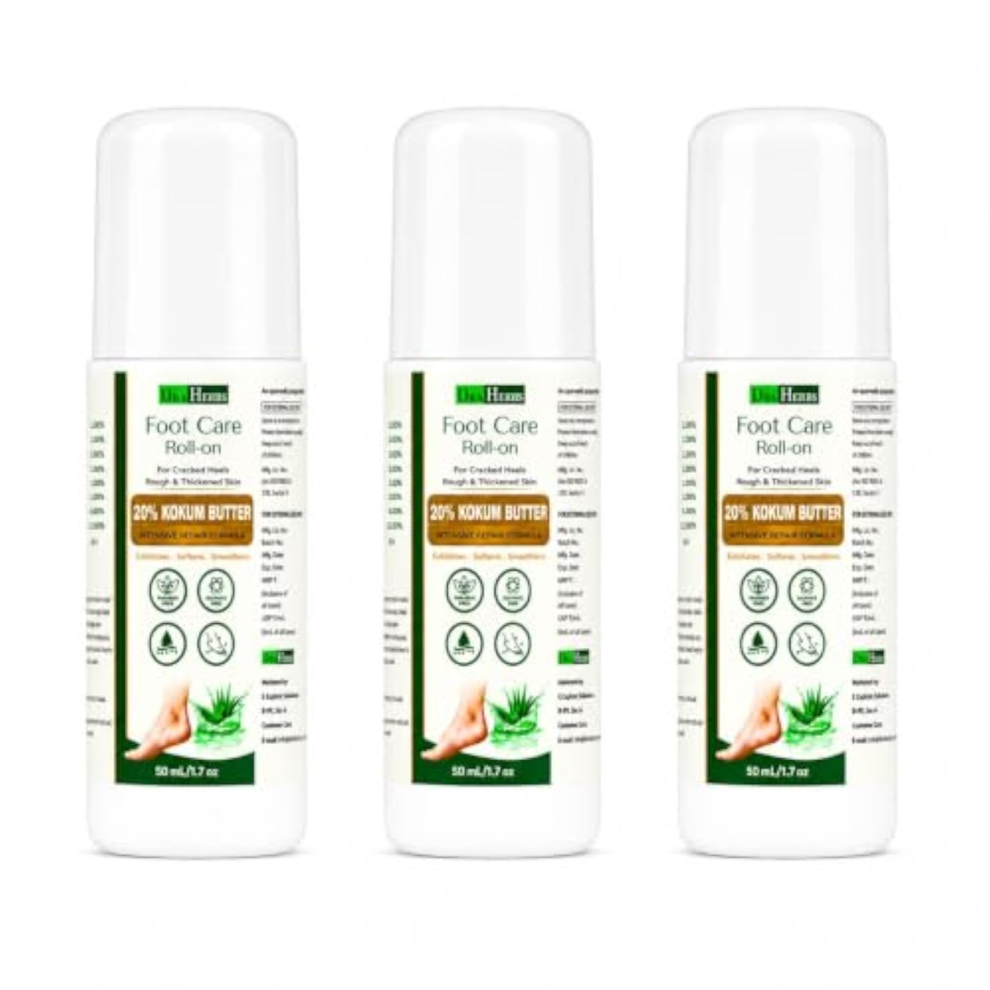 Foot Care Roll-On Cream with 20% Kokum Butter, 50ml